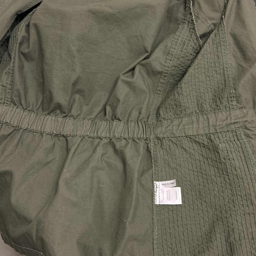 By Together . Olive Green Cotton Jacket Women’s M. Zipper &Snap Closure. View 5